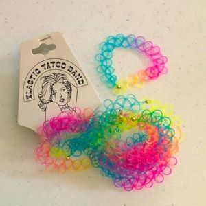 Multi-color bracelets.